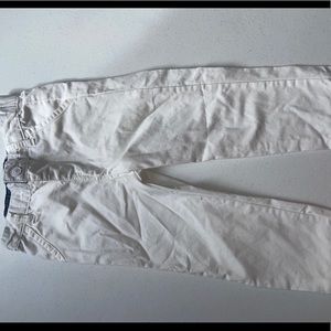 White baby boy pants